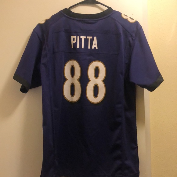 Nike Ravens 88 Dennis Pitta Purple Elite NFL Jersey Pitta Youth XL Nike OnField - Picture 6 of 17